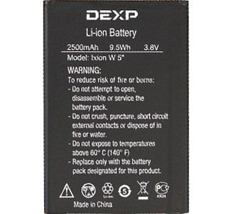 Аккумулятор (АКБ) для DEXP Ixion w5&quot; -2500mAh