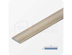 Декоративная алюминиевая полоса 15 мм. NEEXY PV88-09 BCP Шампань блестящая 2.7 м.