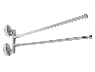 Поворотный полотенцедержатель 2 панели длинные Хром. ACCOONA, A11009-2