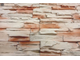 Декоративный облицовочный камень под сланец  Kamastone Ниагарский 4841, бежевый с оранжево-коричневыми фрагментами