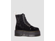 Ботинки Dr Martens Vegan Jadon Max Crushed Velvet Platforms Black