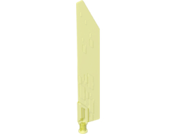 Propeller 1 Blade 14L with Axle Hole Sword Blade, Trans-Neon Green (65184 / 6287586)