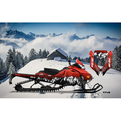 Наклейки на снегоход горы ёлки SKI DOO 2014 2016