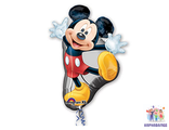 Шар фольга 86 см Микки  ( шар + гелий + лента)