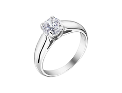 Золотое кольцо с бриллиантом 1 карат арт. 810086.