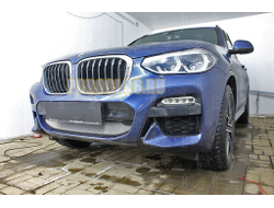 Защита радиатора BMW X3 III (G01) (xDrive AT / xDrive AT M Sport) 2017- chrome низ