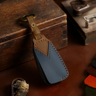 Синий чехол для выкидного ключа Ford Focus 3, Mondeo 4, Тrаnsit