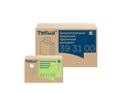 393100 Tellus Биоразлагаемый бумажный протирочный материал 1 слой 100 листов Система WM5 белый