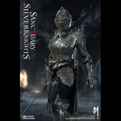 ПРЕДЗАКАЗ - Стражница святилища в серебряном - Коллекционная фигурка 1/6 SWORDS OF CHAOS - SILVER TEMPLE GUARDIAN (NICKEL SILVER EDITION) (SW003) - COOMODEL ?ЦЕНА: 41900 РУБ.?