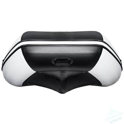 Лодка ПВХ Мастер Лодок Ривьера Максима 3800СК "Комби" Св.Серый / Чёрный