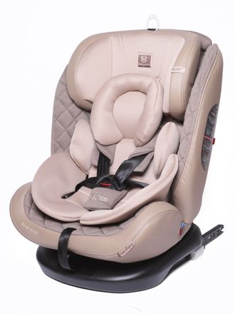 Автокресло Baby Care Shelter 0-36кг, IsoFix, поворотная база 360, Eco Beige / Sand Brown