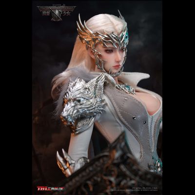 ПРЕДЗАКАЗ - Белая воительница Алина - Коллекционная фигурка 1/6 The Girl Under Wolf's Ward Silver Alina (PL2026-236A) - TBLeague ?ЦЕНА: 28200 РУБ.?