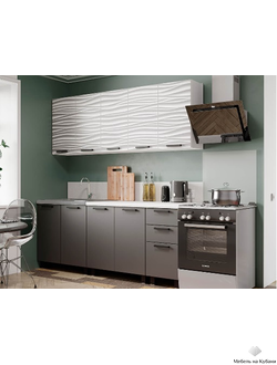 Рио 2,0м кухонный гарнитур  Белый / F02