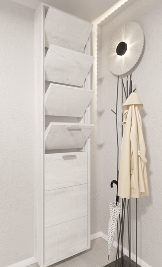 Обувница Айрон-7 Лайт (фасад ЛДСП)