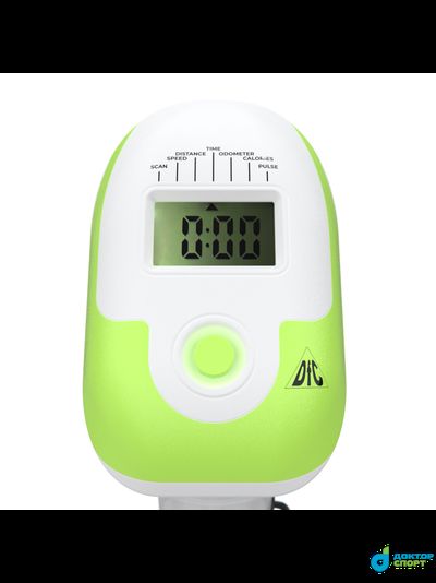 Велотренажер DFC B504B магнитный (белый корпус, зеленая полоса)