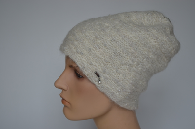 Шапка бини Vizio SS 1327  CY белая