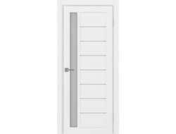 Межкомнатная дверь "Турин-554" белый монохром (стекло сатинато)