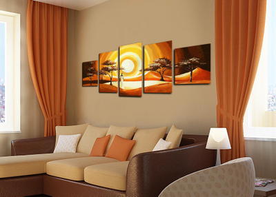 Модульная картина "Солнце и черная невеста"