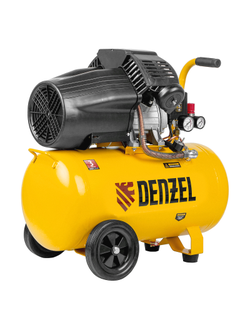 Компрессор воздушный DCV2200/50, прямой привод, 2.2 кВт, 50 литров, 380 л/мин Denzel