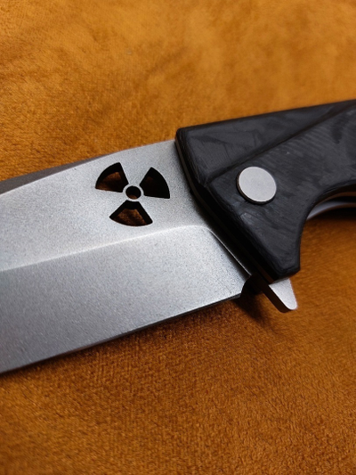 Складной нож URAN сталь ELMAX, рукоять карбон