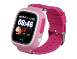 Детские часы-телефон с GPS-трекером Smart Baby Watch Q80 Розовые