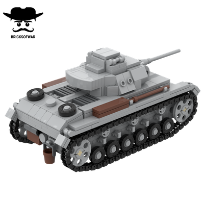 Pz.III немецкий средний танк - Лего танк