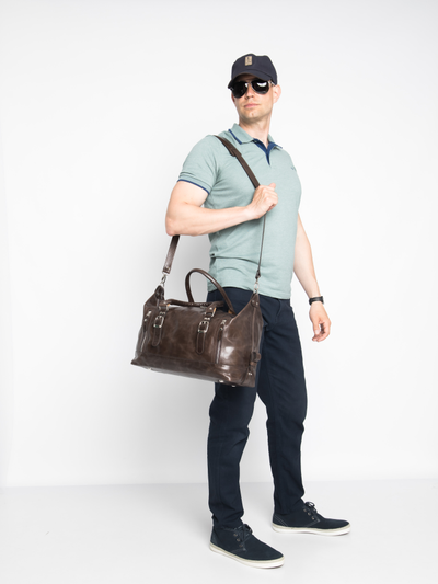 Кожаная дорожная сумка Ravenna Premium brown (арт. 4047-52)