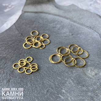 Кольцо декоративное ЛЮКС, покрытие в ассортименте, цена за набор