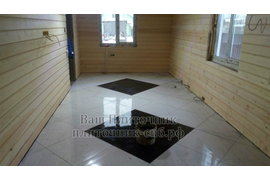 Укладка керамогранита на пол по диагонали