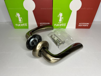 Дверные ручки Rucetti RAP 19 AB Цвет - Античная бронза