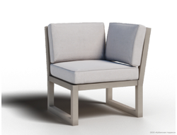 Модульная секция угловая Мельбурн из алюминия