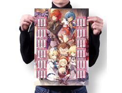 Календарь настенный Genshin Impact, Геншин Импакт №20