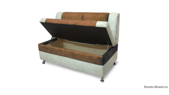 Кухонный ДИВАН "ФОРУМ-10", Коричневый/Слоновая кость