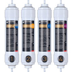 Новая вода К687 Комплект быстросъемных картриджей (K874, K876, K875, K878) для фильтра Expert M410