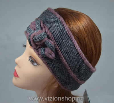 Повязка с бантом вязаная vizio 5138