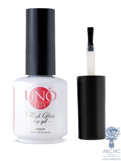 UNO LUX, Верхнее покрытие топ High Gloss Top Coat, 16 г
