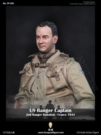 Капитан Миллер Спасти рядового Райана 1/6 Captain Miller Saving Private Ryan FP001 Facepoolfigure