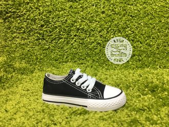 Converse All Star Черные с белым, детские (25-30)  Арт. 019