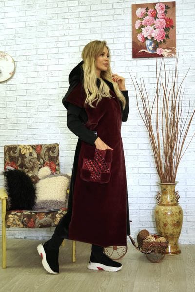 Жилет из эко меха модель 127