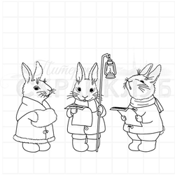 Штамп Поющие зайчики