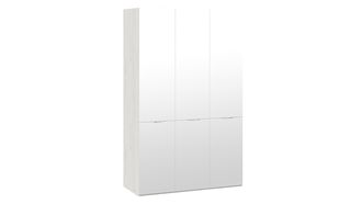 Шкаф комбинированный с 3 зеркальными дверями «Либерти» - СМ-297.07.433 Дуб крафт белый