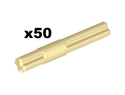 Technic, Axle  4L with Center Stop, Tan (99008 / 4666999)