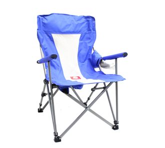 Кресло складное синее в чехле