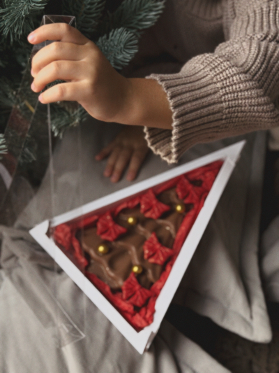 Шоколадка ёлка с малиной , 300 гр