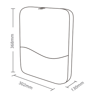 TH-907W Ksitex Луна Диспенсер для бумажных листовых полотенец в пачках V-сложения Н2 белый