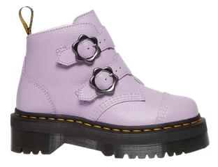 Dr. Martens Devon Flower Buckle Leather Lilac