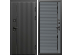 Дверь входная Урбан Black с панелями