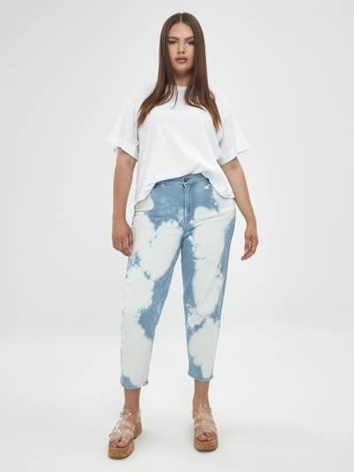 Женские джинсы с ярким эффектом варки