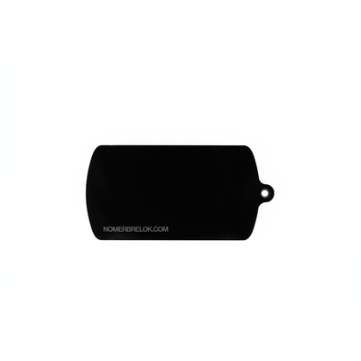 Заготовка акриловая «жетон», чёрная