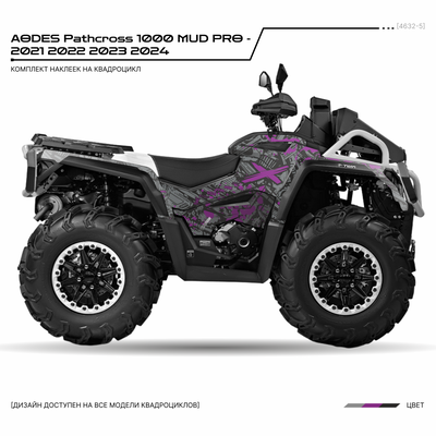 Наклейки на квадроцикл Aodes Pathcross 1000 mud pro - 2021 2022 2023 2024 №4632-5